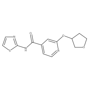 2-((tetrahydrofuran-3-yl)oxy)-N-(thiazol-2-yl)isonicotinamide Structure