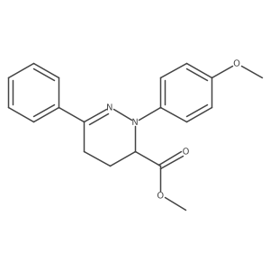 Methyl 2-(4-methoxyphenyl)-6-phenyl-2,3,4,5-tetrahydropyridazine-3-carboxylate结构式