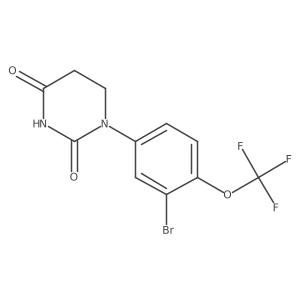 1-[3-Bromo-4-(trifluoromethoxy)phenyl]hexahydropyrimidine-2,4-dione结构式