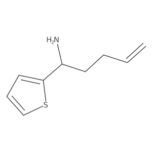 (1R)-1-(thiophen-2-yl)pent-4-en-1-amine Structure