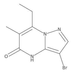3-Bromo-7-ethyl-6-methyl-4H,5H-pyrazolo[1,5-a]pyrimidin-5-one Structure