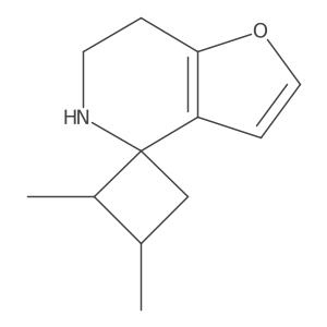 3,4-dimethyl-6',7'-dihydro-5'H-spiro[cyclobutane-1,4'-furo[3,2-c]pyridine] Structure