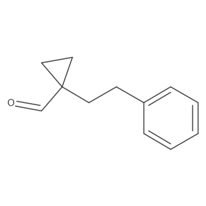 1-(2-Phenylethyl)cyclopropane-1-carbaldehyde结构式