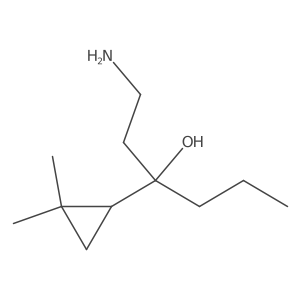 1-Amino-3-(2,2-dimethylcyclopropyl)hexan-3-ol结构式