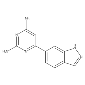 6-(1H-Indazol-6-yl)pyrimidine-2,4-diamine结构式