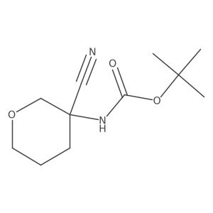 tert-butyl N-(3-cyanooxan-3-yl)carbamate Structure