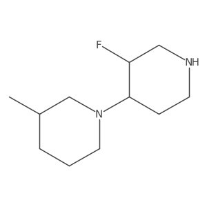 1-(3-Fluoropiperidin-4-yl)-3-methylpiperidine Structure
