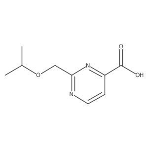 2-[(Propan-2-yloxy)methyl]pyrimidine-4-carboxylic acid结构式