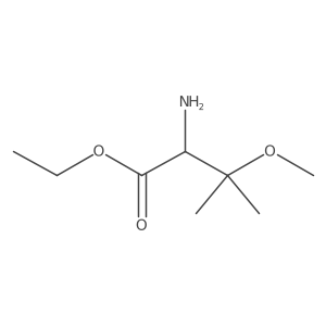 Ethyl 2-amino-3-methoxy-3-methylbutanoate Structure