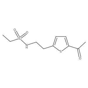 N-(2-(5-acetylthiophen-2-yl)ethyl)ethanesulfonamide Structure
