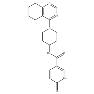 6-oxo-N-(1-(5,6,7,8-tetrahydroquinazolin-4-yl)piperidin-4-yl)-1,6-dihydropyridine-3-carboxamide Structure