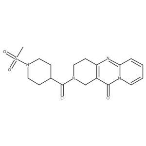 2-(1-(methylsulfonyl)piperidine-4-carbonyl)-3,4-dihydro-1H-dipyrido[1,2-a:4',3'-d]pyrimidin-11(2H)-one结构式