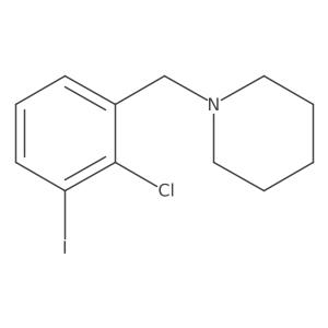 1-(2-Chloro-3-iodobenzyl)piperidine Structure