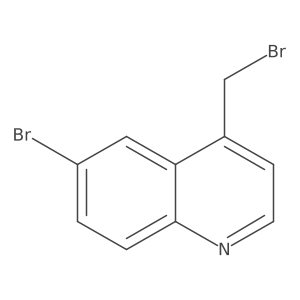 6-Bromo-4-(bromomethyl)quinoline结构式