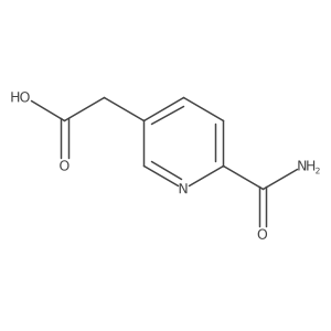 2-(6-Carbamoylpyridin-3-yl)acetic acid结构式