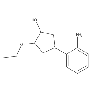 1-(2-Aminophenyl)-4-ethoxypyrrolidin-3-ol Structure