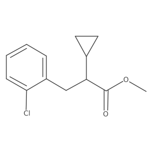 Methyl 3-(2-chlorophenyl)-2-cyclopropylpropanoate Structure