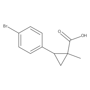 (1R,2R)-2-(4-bromophenyl)-1-methylcyclopropane-1-carboxylic acid Structure