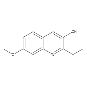 2-Ethyl-7-methoxyquinolin-3-ol结构式