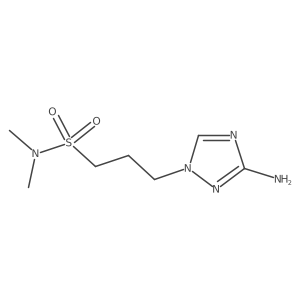 3-(3-amino-1H-1,2,4-triazol-1-yl)-N,N-dimethylpropane-1-sulfonamide Structure