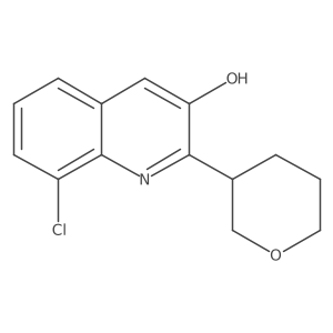 8-Chloro-2-(oxan-3-yl)quinolin-3-ol Structure
