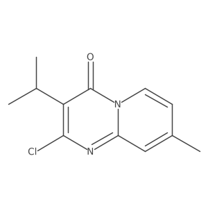 2-chloro-8-methyl-3-(propan-2-yl)-4H-pyrido[1,2-a]pyrimidin-4-one结构式