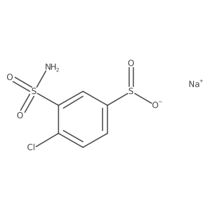 Sodium 4-chloro-3-sulfamoylbenzene-1-sulfinate结构式