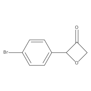 2-(4-Bromophenyl)oxetan-3-one结构式