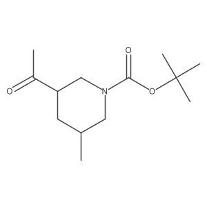 Tert-butyl 3-acetyl-5-methylpiperidine-1-carboxylate Structure