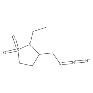 3-(Azidomethyl)-2-ethyl-1lambda6,2-thiazolidine-1,1-dione Structure