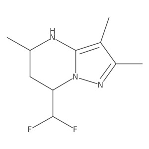 7-(difluoromethyl)-2,3,5-trimethyl-4H,5H,6H,7H-pyrazolo[1,5-a]pyrimidine Structure