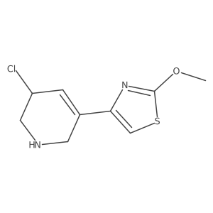 3-Chloro-5-(2-methoxy-1,3-thiazol-4-yl)-1,2,3,6-tetrahydropyridine Structure