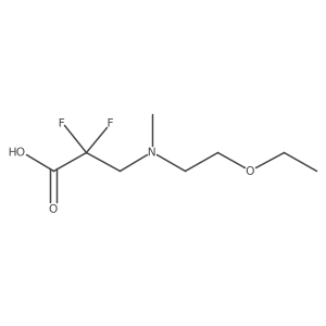 3-[(2-Ethoxyethyl)(methyl)amino]-2,2-difluoropropanoic acid Structure