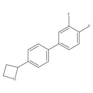 2-[4-(3,4-Difluorophenyl)phenyl]oxetane结构式