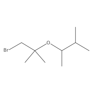 2-[(1-Bromo-2-methylpropan-2-yl)oxy]-3-methylbutane结构式