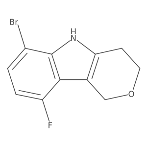 6-bromo-9-fluoro-1H,3H,4H,5H-pyrano[4,3-b]indole Structure