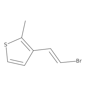 3-(2-Bromoethenyl)-2-methylthiophene结构式