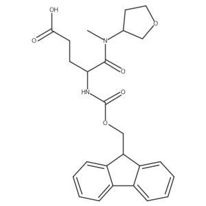 4-({[(9H-fluoren-9-yl)methoxy]carbonyl}amino)-4-[methyl(oxolan-3-yl)carbamoyl]butanoic acid结构式