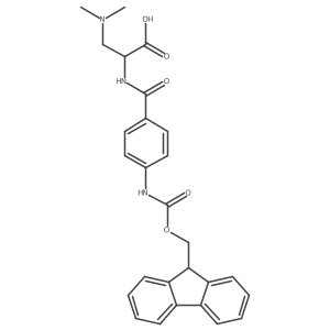 3-(dimethylamino)-2-{[4-({[(9H-fluoren-9-yl)methoxy]carbonyl}amino)phenyl]formamido}propanoic acid Structure