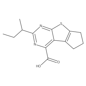 10-(Butan-2-yl)-7-thia-9,11-diazatricyclo[6.4.0.0,2,6]dodeca-1(12),2(6),8,10-tetraene-12-carboxylic acid Structure