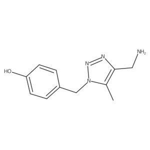 4-{[4-(aminomethyl)-5-methyl-1H-1,2,3-triazol-1-yl]methyl}phenol结构式