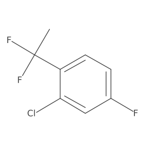 2-Chloro-1-(1,1-difluoroethyl)-4-fluorobenzene结构式