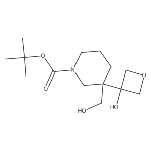 Tert-butyl 3-(hydroxymethyl)-3-(3-hydroxyoxetan-3-yl)piperidine-1-carboxylate Structure