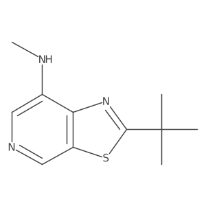 2-tert-butyl-N-methyl-[1,3]thiazolo[5,4-c]pyridin-7-amine Structure
