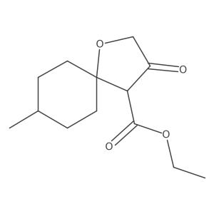 Ethyl 8-methyl-3-oxo-1-oxaspiro[4.5]decane-4-carboxylate Structure