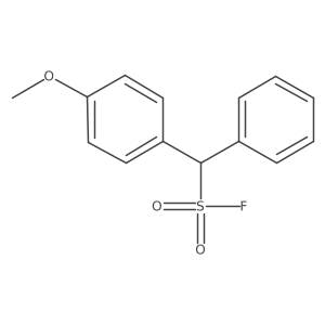 (4-Methoxyphenyl)(phenyl)methanesulfonyl fluoride Structure