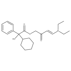 [(E)-4-(Diethylamino)-2-oxobut-3-enyl] 2-cyclohexyl-2-hydroxy-2-phenylacetate结构式