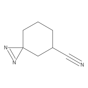 1,2-Diazaspiro[2.5]oct-1-ene-5-carbonitrile Structure