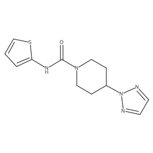 N-(thiophen-2-yl)-4-(2H-1,2,3-triazol-2-yl)piperidine-1-carboxamide Structure
