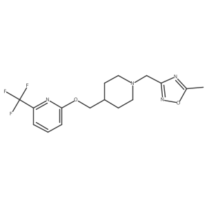 2-({1-[(5-Methyl-1,2,4-oxadiazol-3-yl)methyl]piperidin-4-yl}methoxy)-6-(trifluoromethyl)pyridine Structure
